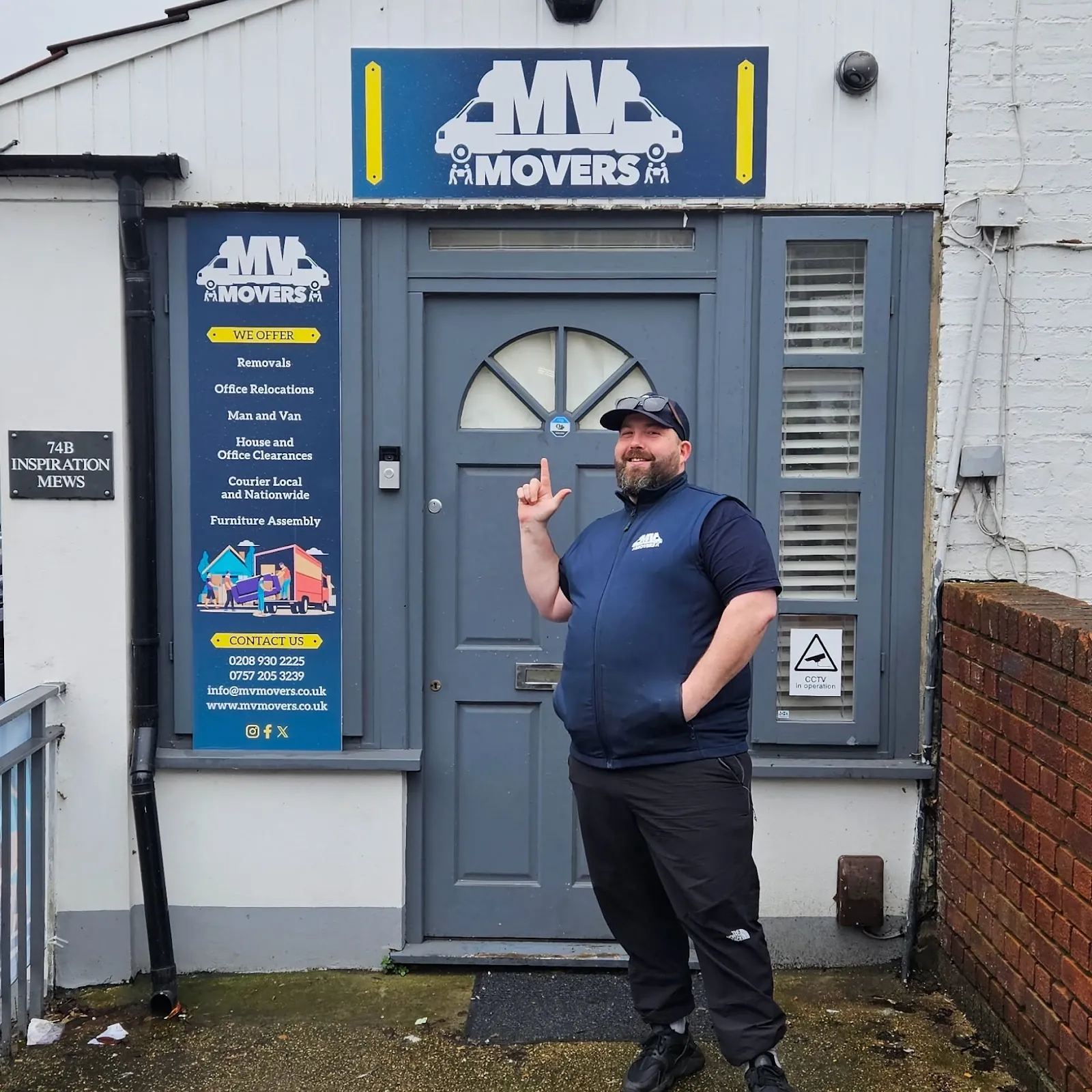 Dave at the MV Movers office