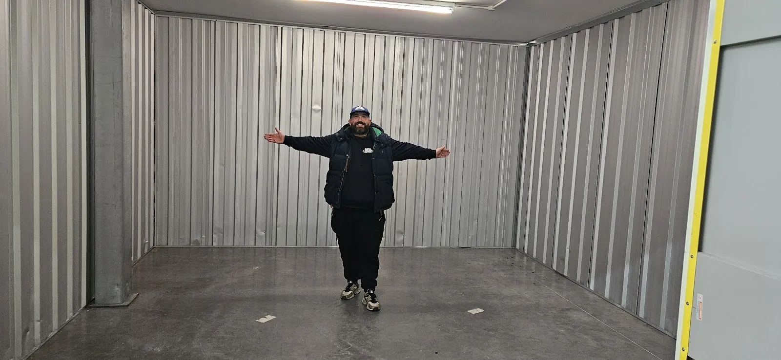 Storage unit – Big Yellow Ealing, where the crew are based